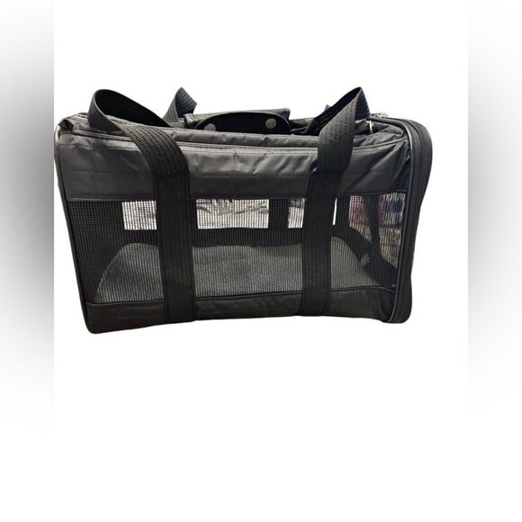 EUC Black Sherpa Medium Animal Carrier Approved for Airline Use - Picture 2 of 13